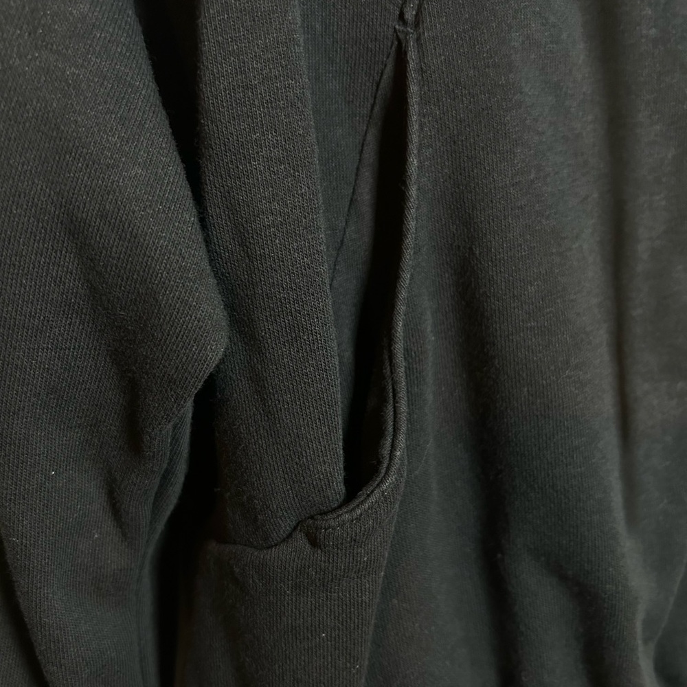 Nike Air Hooded Jacket Black Cropped XS Full Zip - Picture 7 of 8
